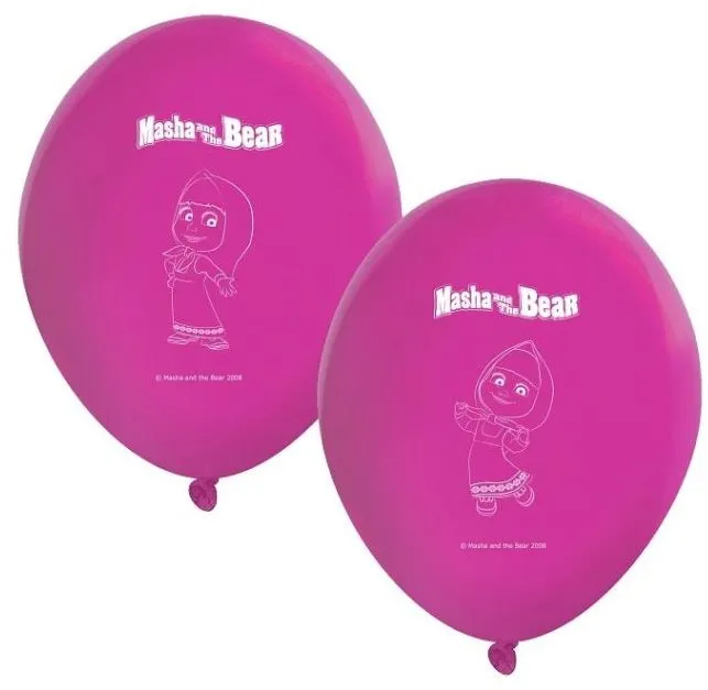 Balóniky Balóniky máša a medveď, 8 ks -28 cm