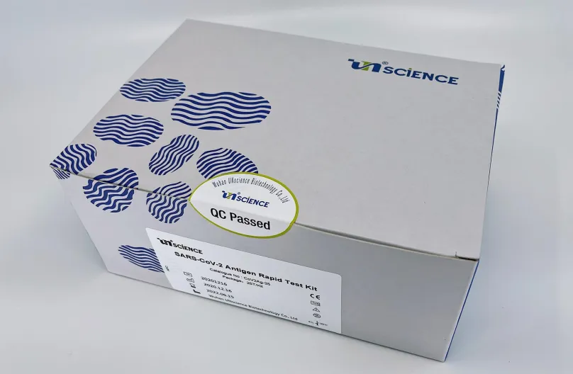 Tester WuHan UNscience Biotechnológia COVID-19 SARS-CoV-2 Antigén Rapid Test Kit 25 ks