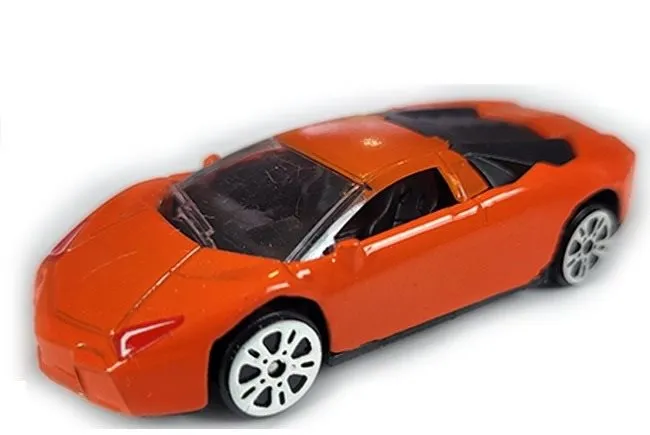 Auto Mikro trading Auto športový kov 7,5 cm 1:64 v krabičke - oranžovej