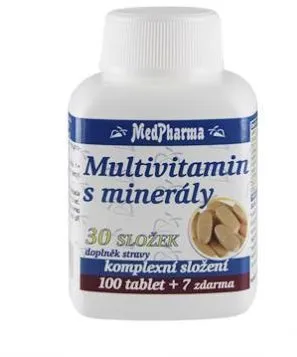 Multivitamín MedPharma Multivitamín s minerálmi 30 zložiek - 107 tbl.