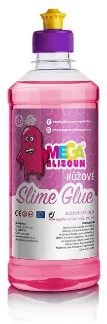 Výroba slizu Megaslizoun - PVA slizové lepidlo ružové 500ml