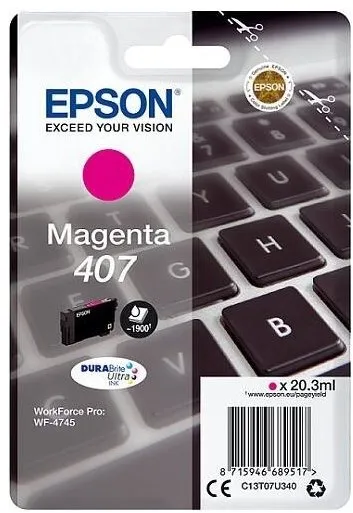 Cartridge Epson T07U340 č.407 purpurová