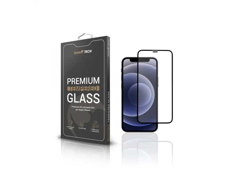 RhinoTech Tvrdené ochranné 3D sklo pre Apple iPhone 12 Mini 5.4"