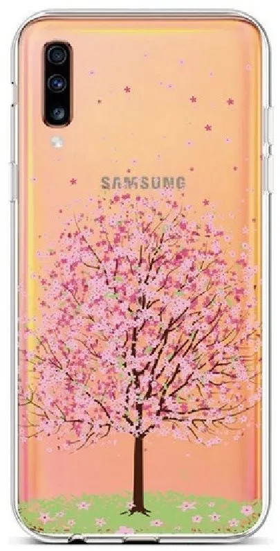 Kryt na mobil TopQ Samsung A70 silikón Blossom Tree 42012
