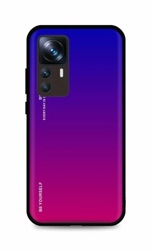 Puzdro na mobil TopQ Kryt LUXURY Xiaomi 12T Pre pevný dúhový fialový 86239