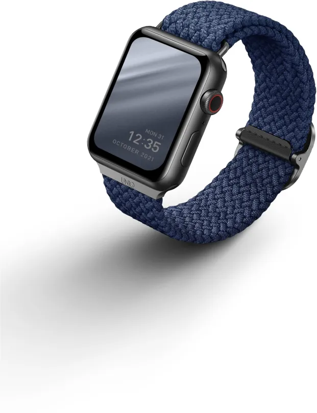 Remienok Uniq Aspen Braided remienok pre Apple Watch 44/42mm modrý