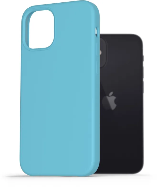 Kryt na mobil AlzaGuard Premium Liquid Silicone Case pre iPhone 12 mini modré