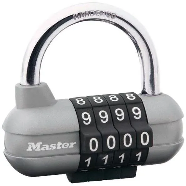 Visiaci zámok Master Lock Kombinačný visiaci zámok horizontálny 1520EURD Master Lock sivý