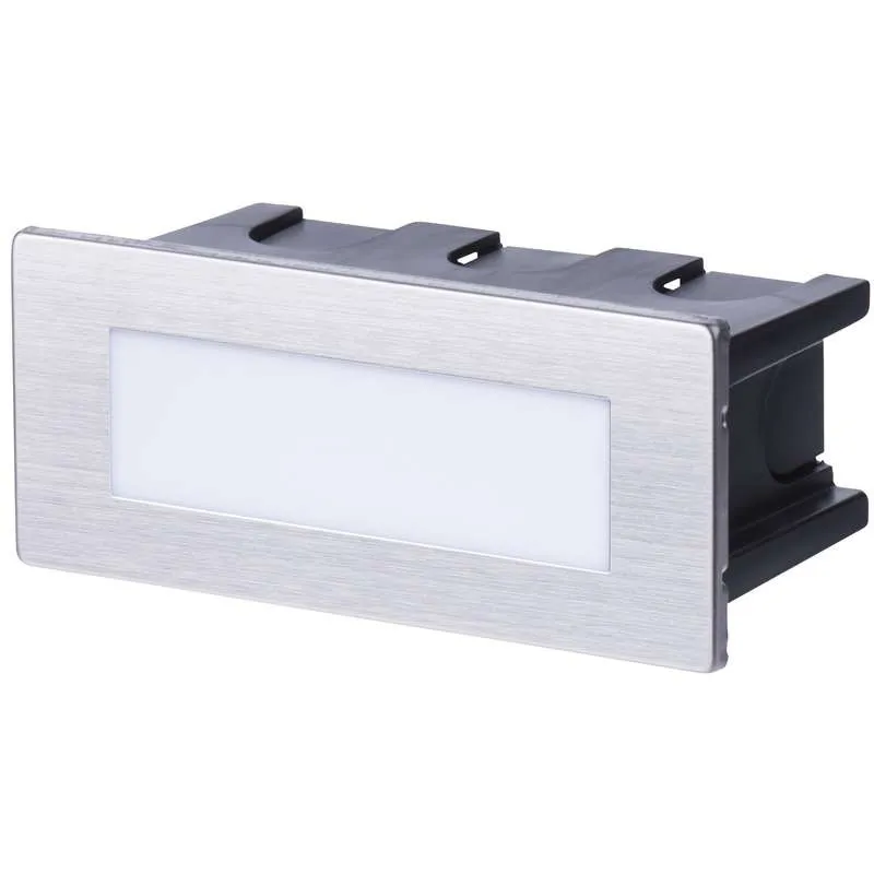 Emos ZC0108 LED vonkajšie zápustné svietidlo 1x1,5W | 55lm | 3000K | IP65 - teplá biela, nerez
