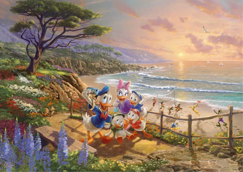 SCHMIDT Puzzle Donald & Daisy: Kačerie popoludní 1000 dielikov