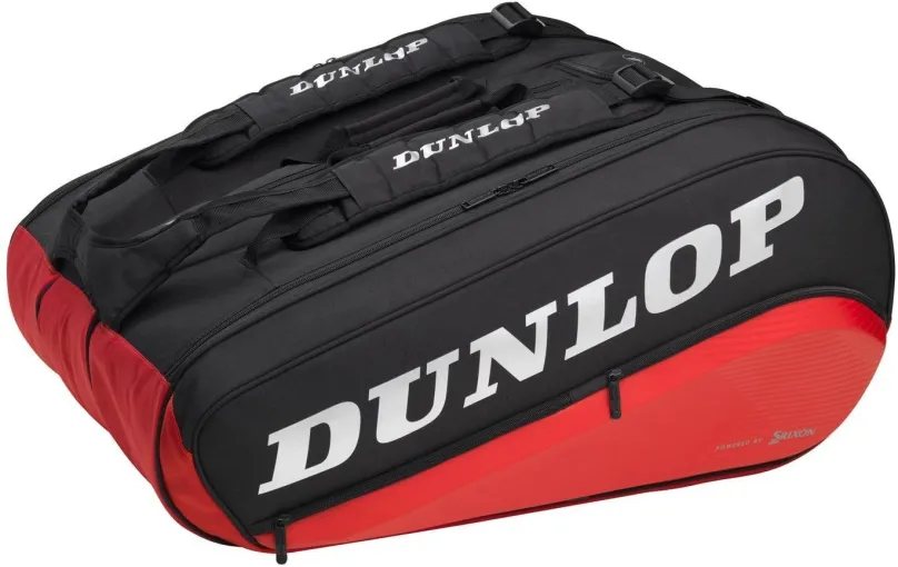 Športová taška Dunlop CX Performance Bag 12 rakiet Thermo čierna/červená