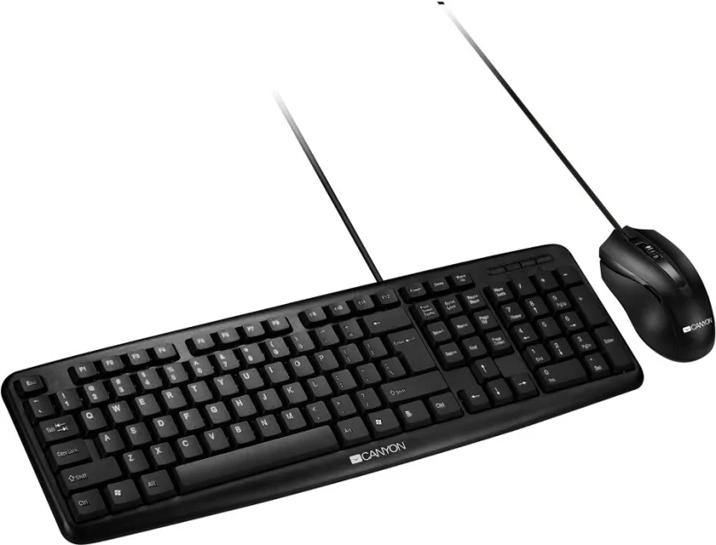 Set klávesnice a myši Canyon set klávesnice a myši CNE-CSET1-CS, drôtový, česká kancelářsk