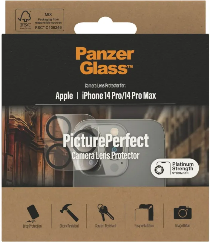 Ochranné sklo na objektív PanzerGlass Camera Protector Apple iPhone 14 Pro/14 Pro Max