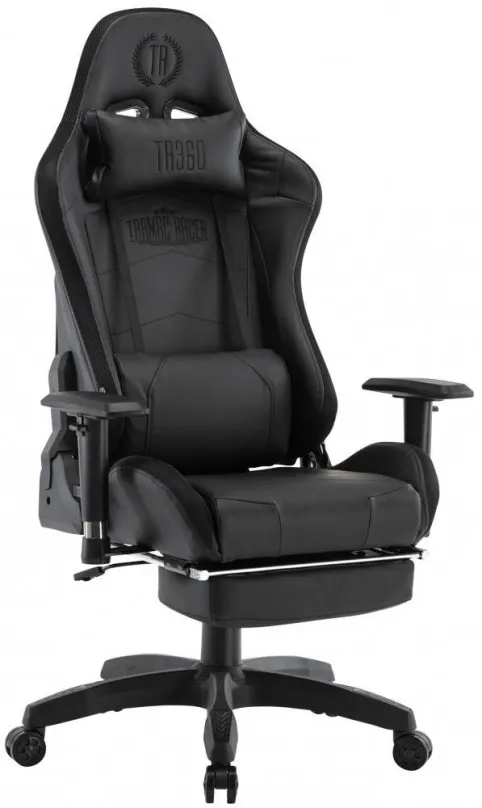Herné stoličky BHM GERMANY Turbo LED, syntetická koža, čierna
