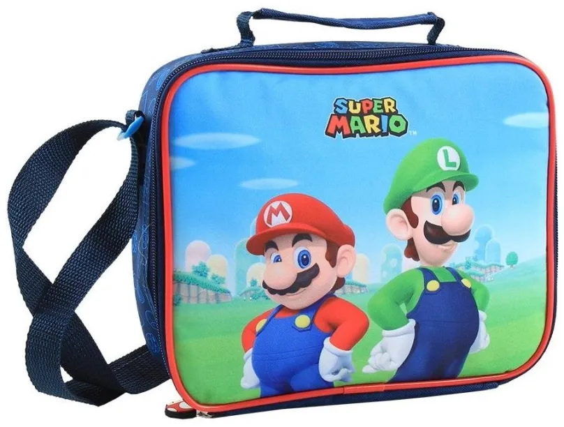 Detská taška cez rameno Lunchbag Super Mario, objem tašky 4,5 l