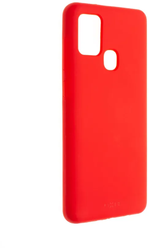 Kryt na mobil FIXED Flow Liquid Silicon case pre Samsung Galaxy A21s červený