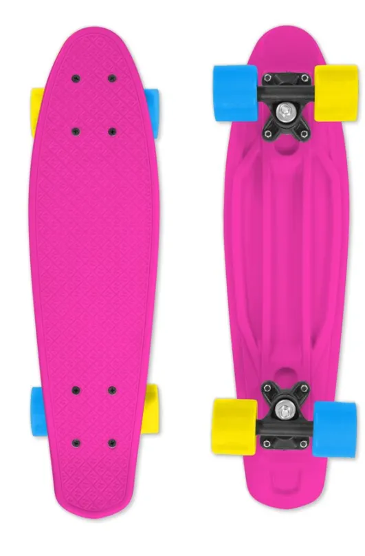 Penny board Street Surfing Fizz Board Pink, s rozmermi dosky 55,5 × 14,6 cm, ložiská ABEC
