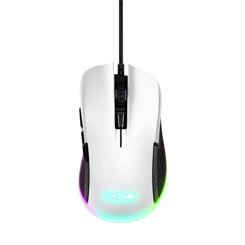 Herná myš Trust GXT922W YBAR Gaming Mouse ECO, biela