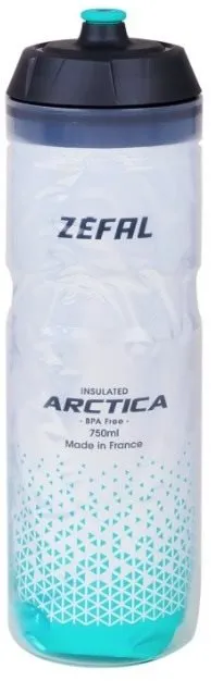 Fľaša na pitie Zefal Arctica 75 new strieborná - caribean green