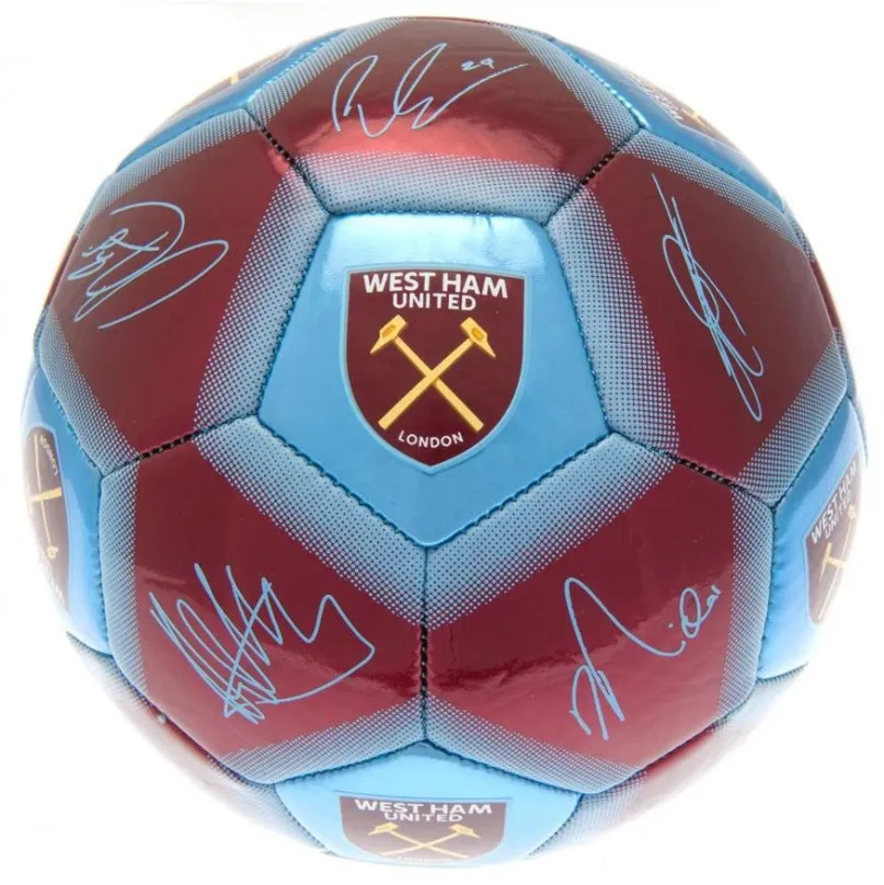 Futbalová lopta Fan-shop Mini West Ham United Signature claret