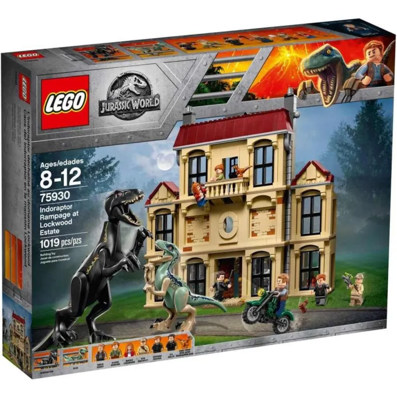 Stavebnice LEGO Jurský Svet 75930 Vyčíňanie Indoraptora v Lockwoodová sídle