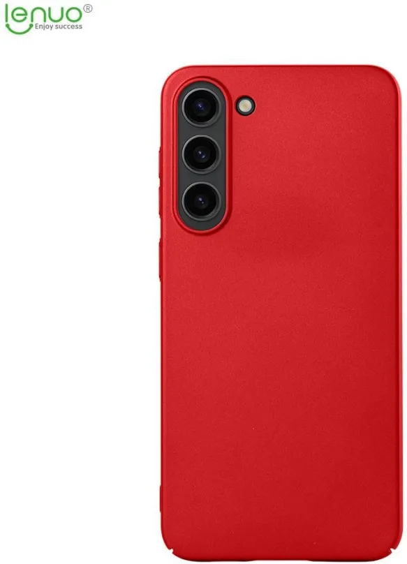 Kryt na mobil Lenuo Leshield obal pre Samsung Galaxy S23, červená