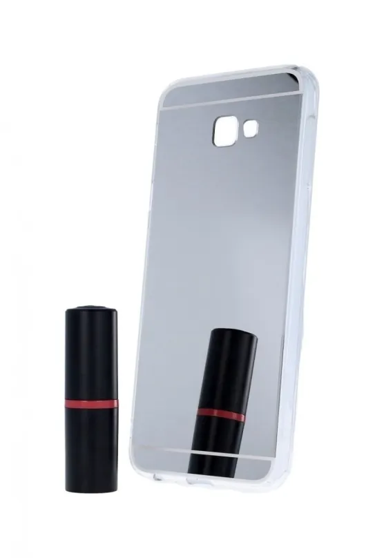 Kryt na mobil TopQ Samsung J4+ silikón zrkadlový strieborný 39167
