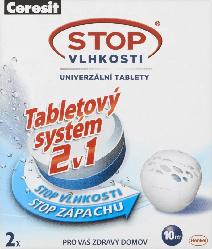Pohlcovač vlhkosti CERESIT Stop Vlhkosti Micro 2v1 náhradné tablety 2 x 300 g