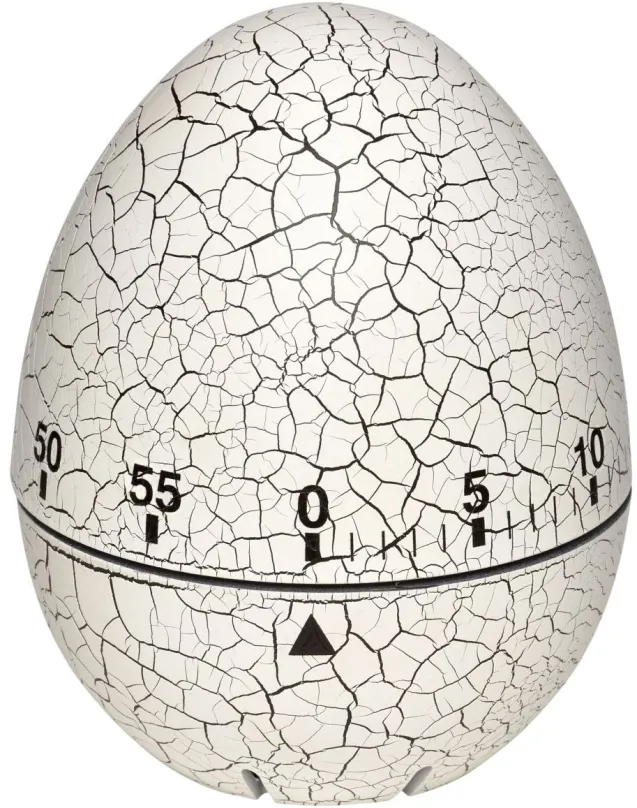 Minútka TFA Mechanická minútka 38.1033.02 – vajíčko popraskané biele