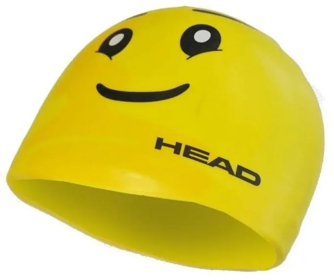 Plavecká čiapka Head Silicone Sketch junior, yellow face