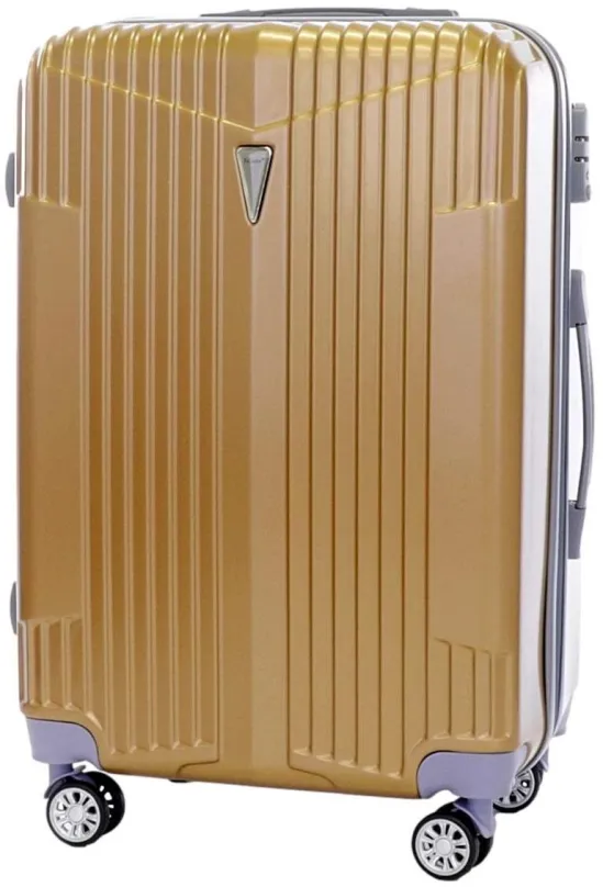 Cestovný kufor T-class TPL-5001, vel. L, TSA zámok, rozšíriteľné, (zlatá), 65 x 42 x 26cm