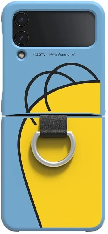 Puzdro na mobil Samsung Silicone Cover Ring Z Flip4, Homer Simpson