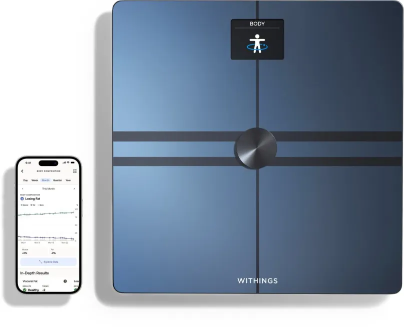 Osobná váha Body Comp Complete Body Analysis Withings Wi-Fi Scale - Black