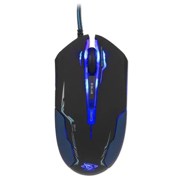 E-blue Myš Auroza, 3500DPI, optická, 6tl., drôtová USB, čierna