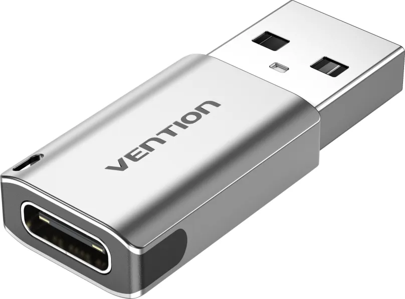 Redukcia Vention USB 3.0 (M) na USB-C (F) OTG Adapter Gray Aluminum Alloy Type