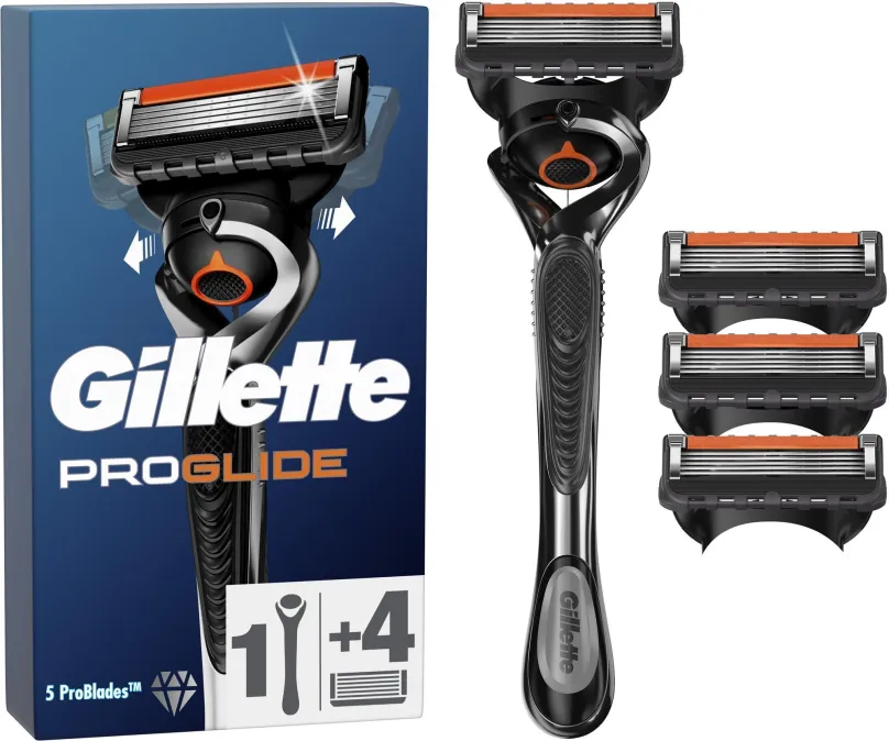 Holiaci strojček GILLETTE Fusion5 ProGlide + hlavica 4 ks