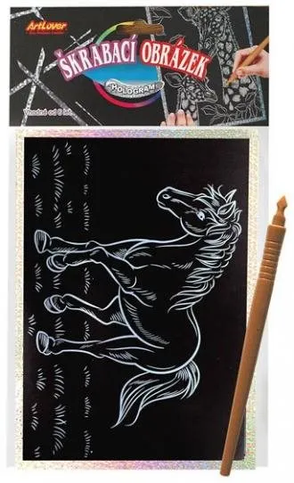 ARTLOVER Holografický škrabací obrázok - Koník