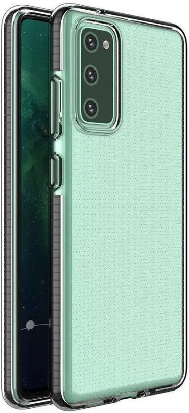 Kryt na mobil Spring Case silikónový kryt na Samsung Galaxy A12/M12, čierny