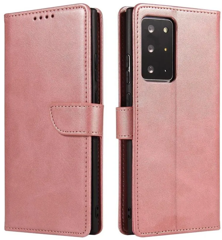 Puzdro na mobil Magnet knižkové kožené puzdro na Samsung Galaxy Note 20 Ultra, ružové