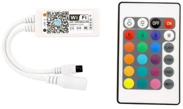 Diaľkový ovládač WIFI ovládač RGB+W pásky 100W s diaľkovým ovládaním