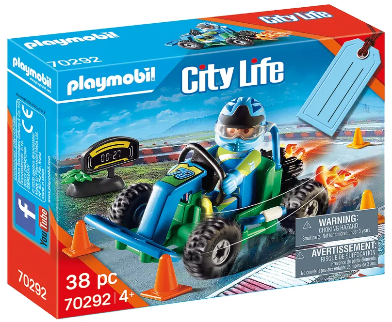 PLAYMOBIL® City Life 70292 Darčekový set Motokárový závod