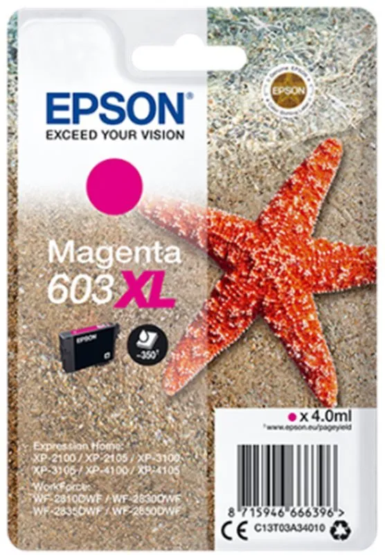 Cartridge Epson 603XL purpurová, pre tlačiareň Epson Expression Home XP-3100, Expression H