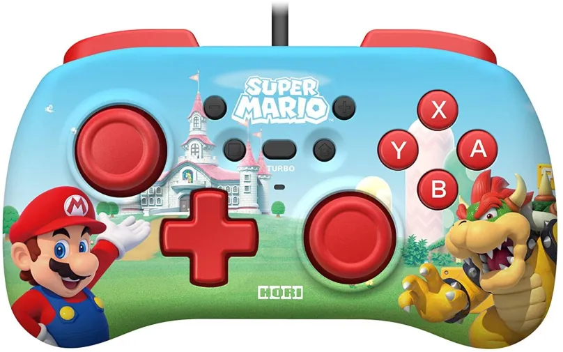 Gamepad HORIPAD Mini - Super Mario - Nintendo Switch, pre PC a Nintendo Switch, káblové p