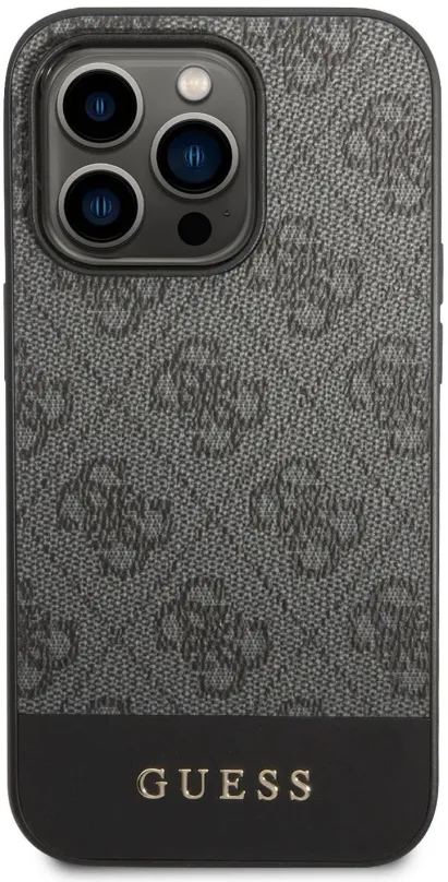Kryt na mobil Guess 4G Stripe Zadný Kryt pre iPhone 14 Pro Grey