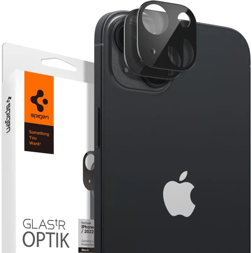 Ochranné sklo na objektív Spigen TR Optik 2 Pack Black iPhone 14/iPhone 14 Plus