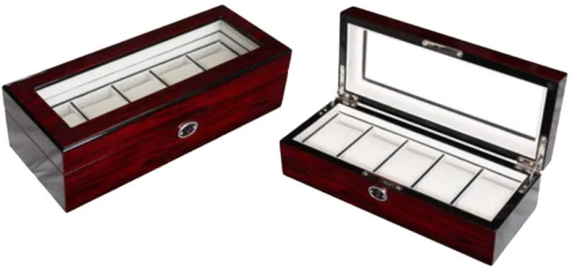 Box na hodinky Gaira Kazeta na hodinky 203003-13, 30,5 x 12,5 x 9 cm, drevený box, na 5 ks