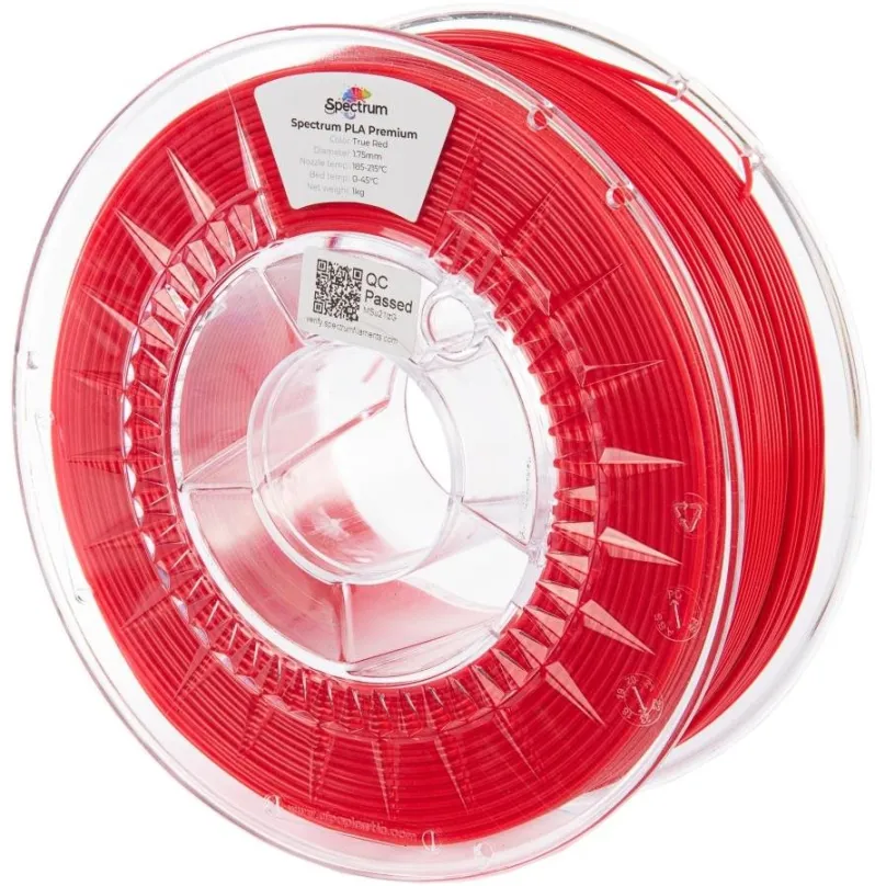 Filament Filament Spectrum Premium PLA 1.75mm True Red 1kg, materiál PLA flexibilný, priem