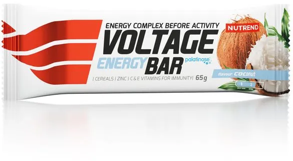 Energetická tyčinka Nutrend Voltage Energy Cake, 65 g, kokos, energetická hodnota 421,61