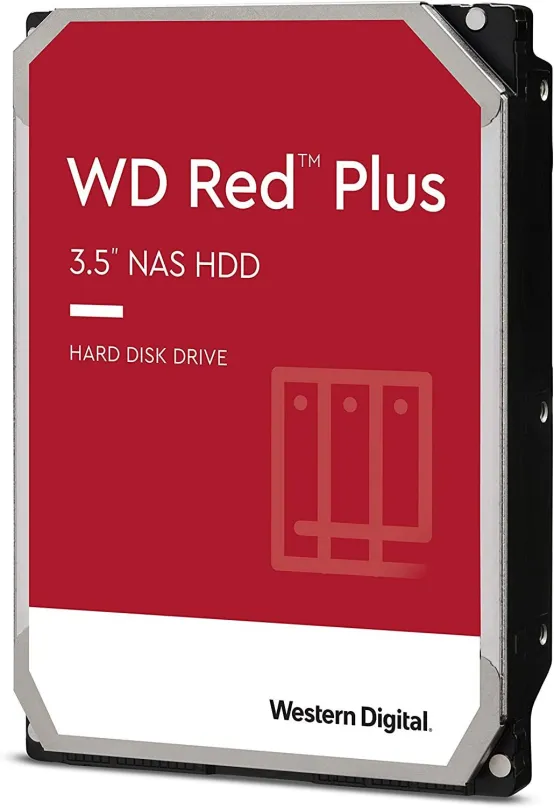 Pevný disk WD Red Plus 4TB, 3.5", SATA III, cache 256 MB, 5400 ot/min