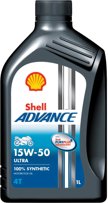 Motorový olej SHELL ADVANCE Ultra 4T 15W-50 1l, 15W-50, syntetický, pre 4-taktné motory, A